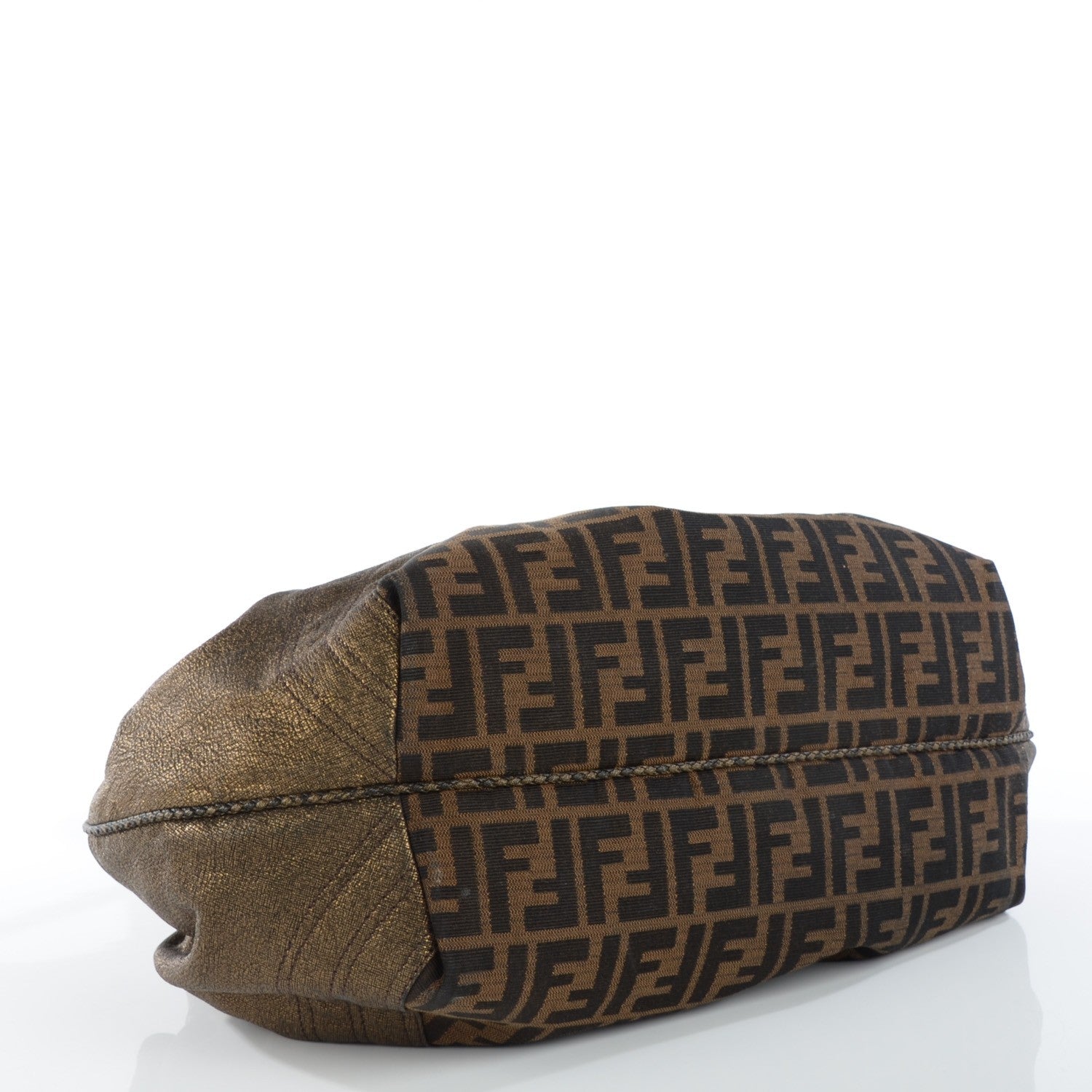Fendi Zucca Goatskin Spy Tobacco Bronzo 6 of 13