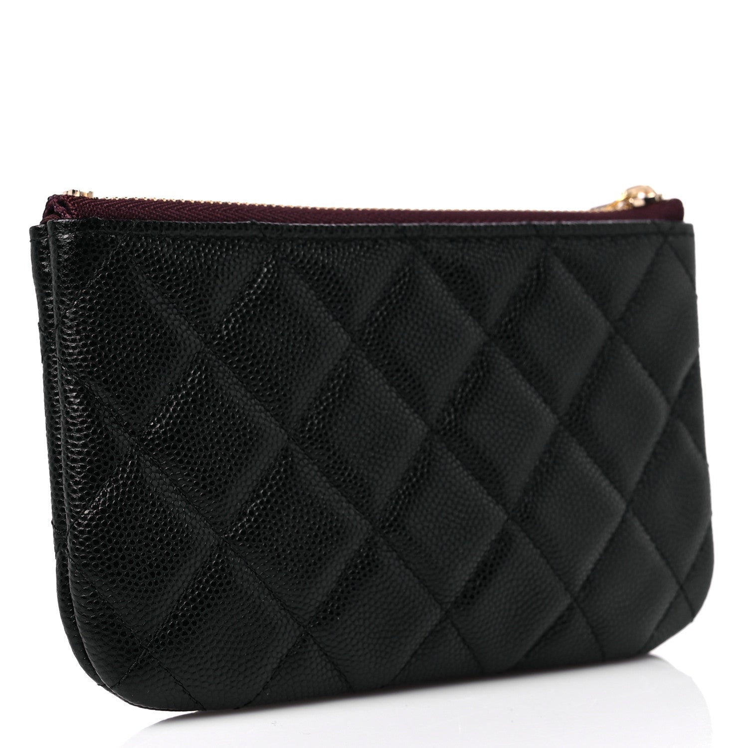 Chanel Lambskin Quilted Small Cosmetic Case Black 3 of 8