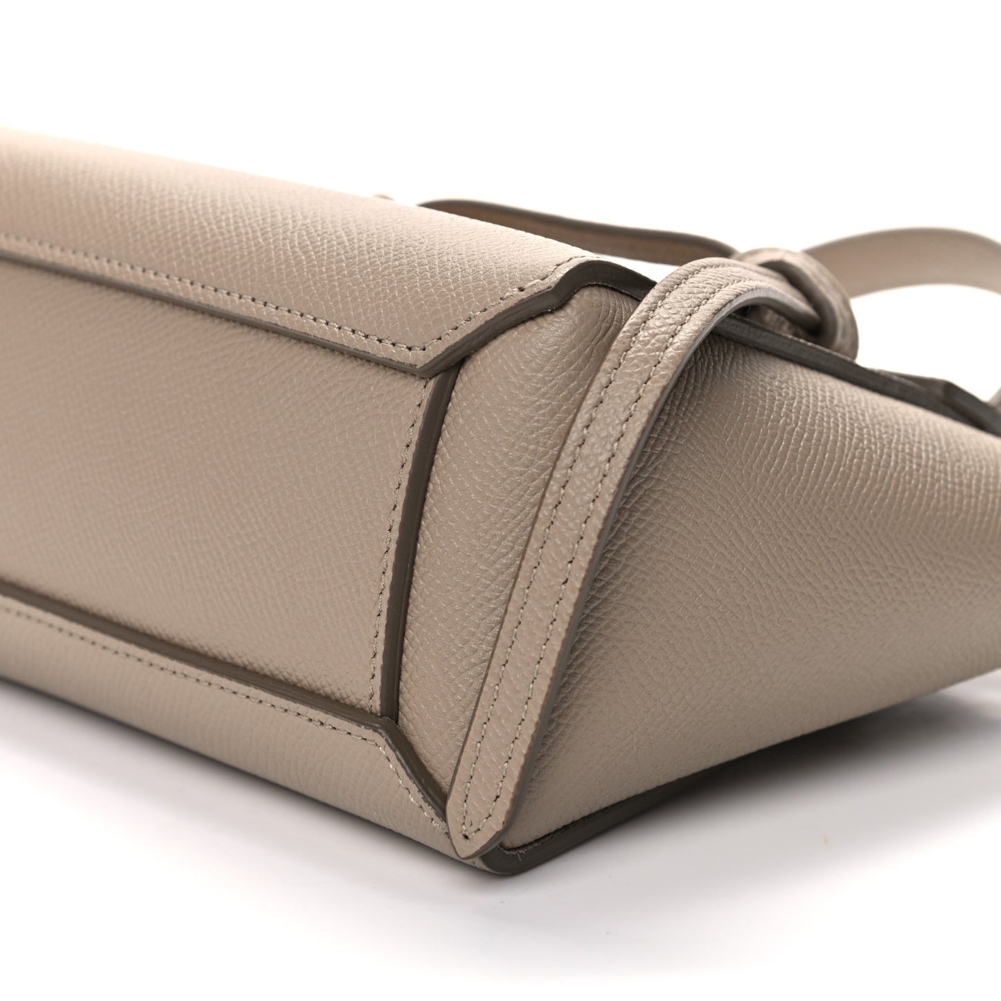 Grained Calfskin Pico Belt Bag Light Taupe