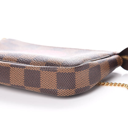 Louis Vuitton Damier Ebene Complice Trunks and Bags Mini Pochette Accessories Red 9 of 9