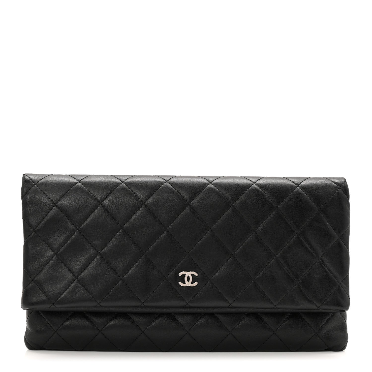Chanel Lambskin Quilted CC Beauty Clutch Black 1 of 8