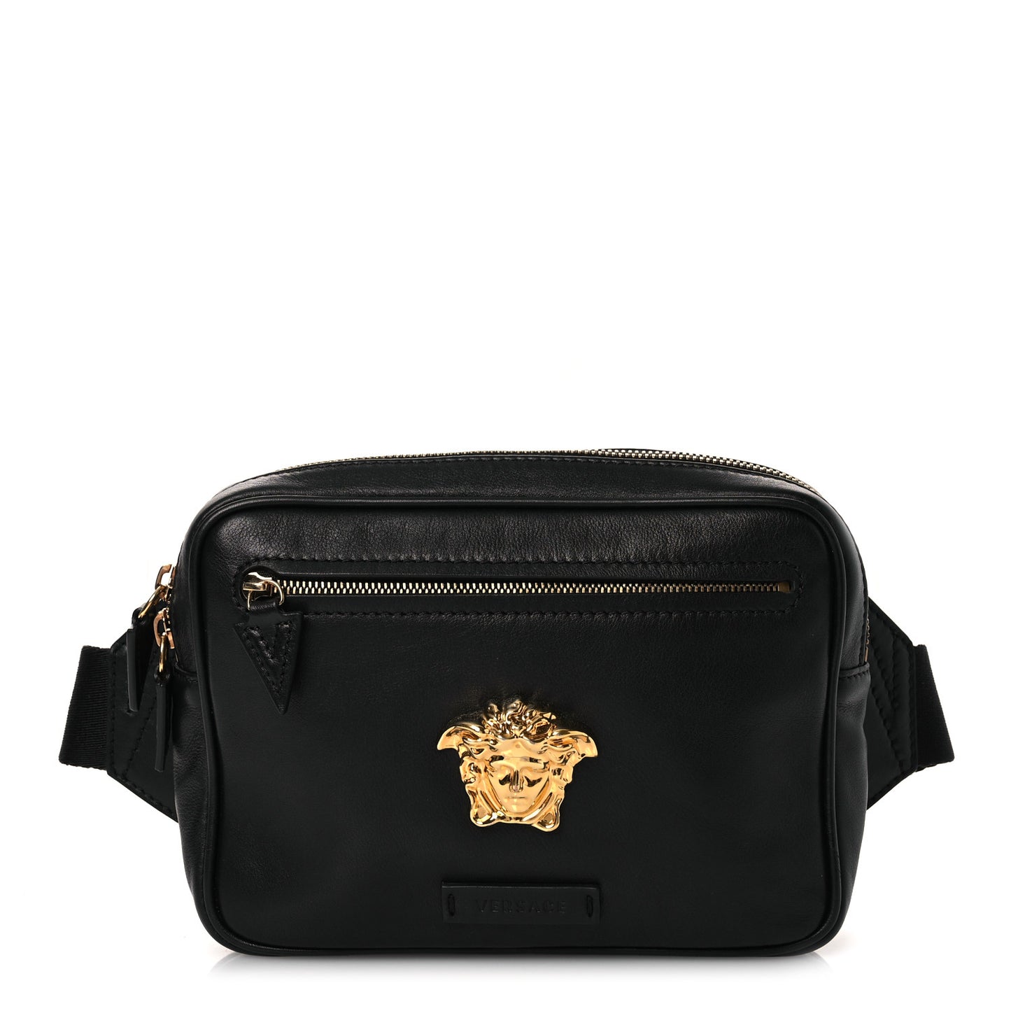 Calfskin La Medusa Belt Bag Black