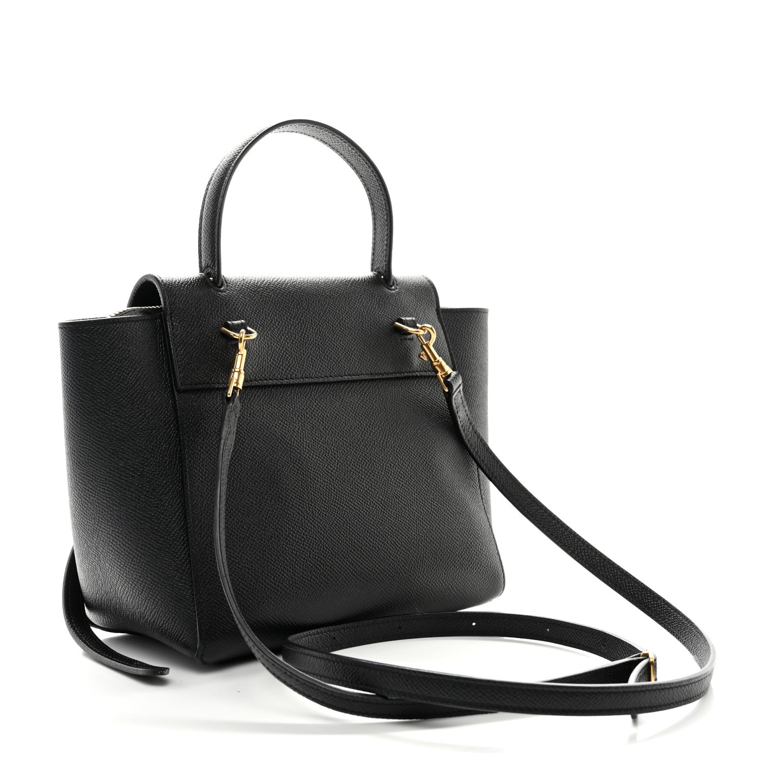 Celine Grained Calfskin Nano Belt Bag Black 3 of 13