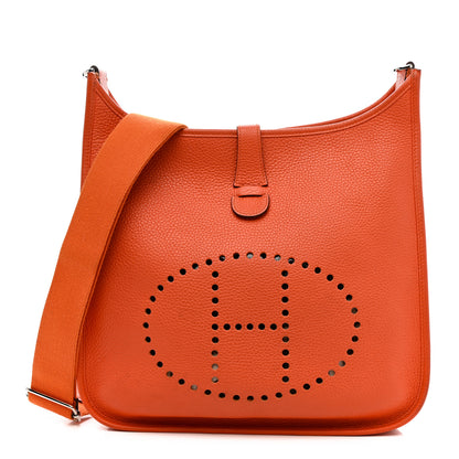 Hermes Taurillon Clemence Evelyne III GM Orange 1 of 14