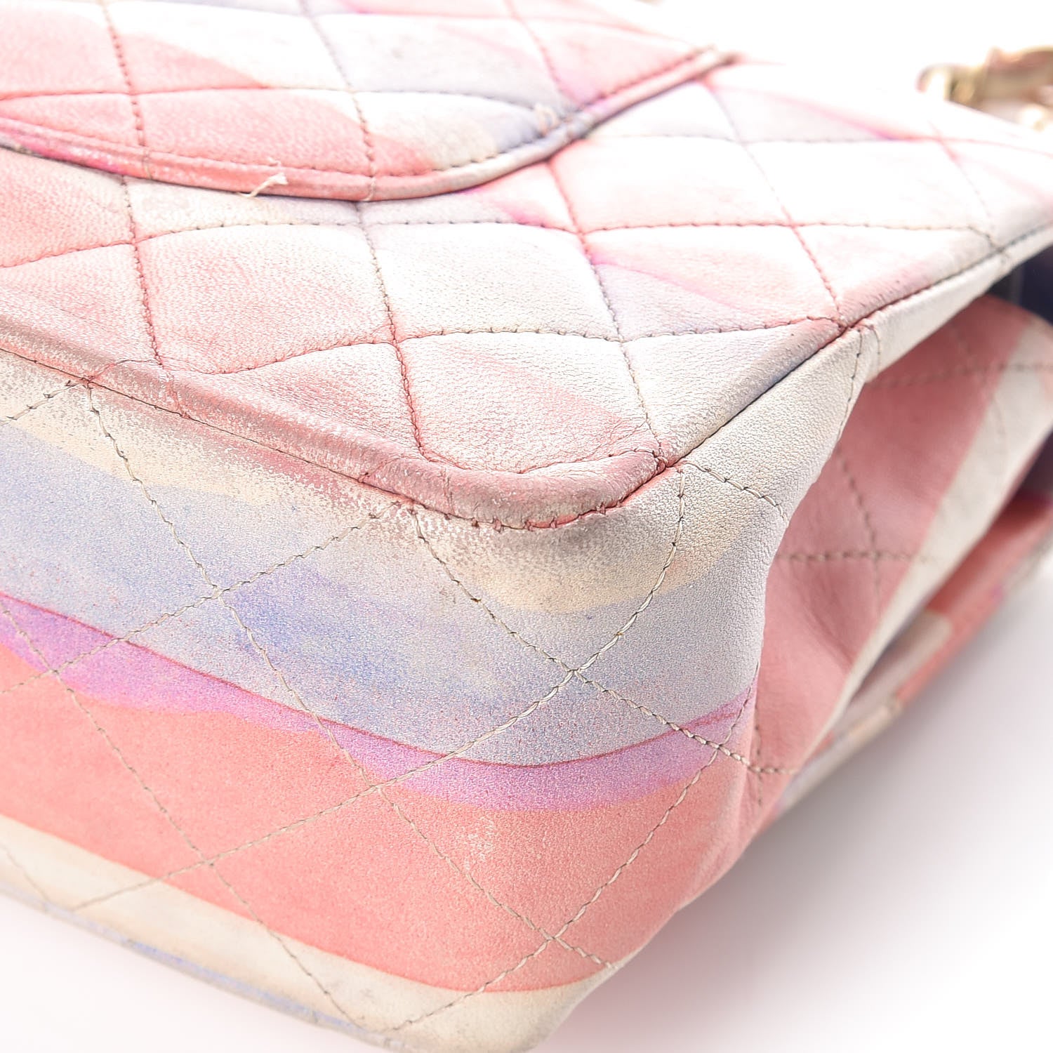 Chanel Lambskin Quilted Medium Double Flap Multicolor 15 of 23