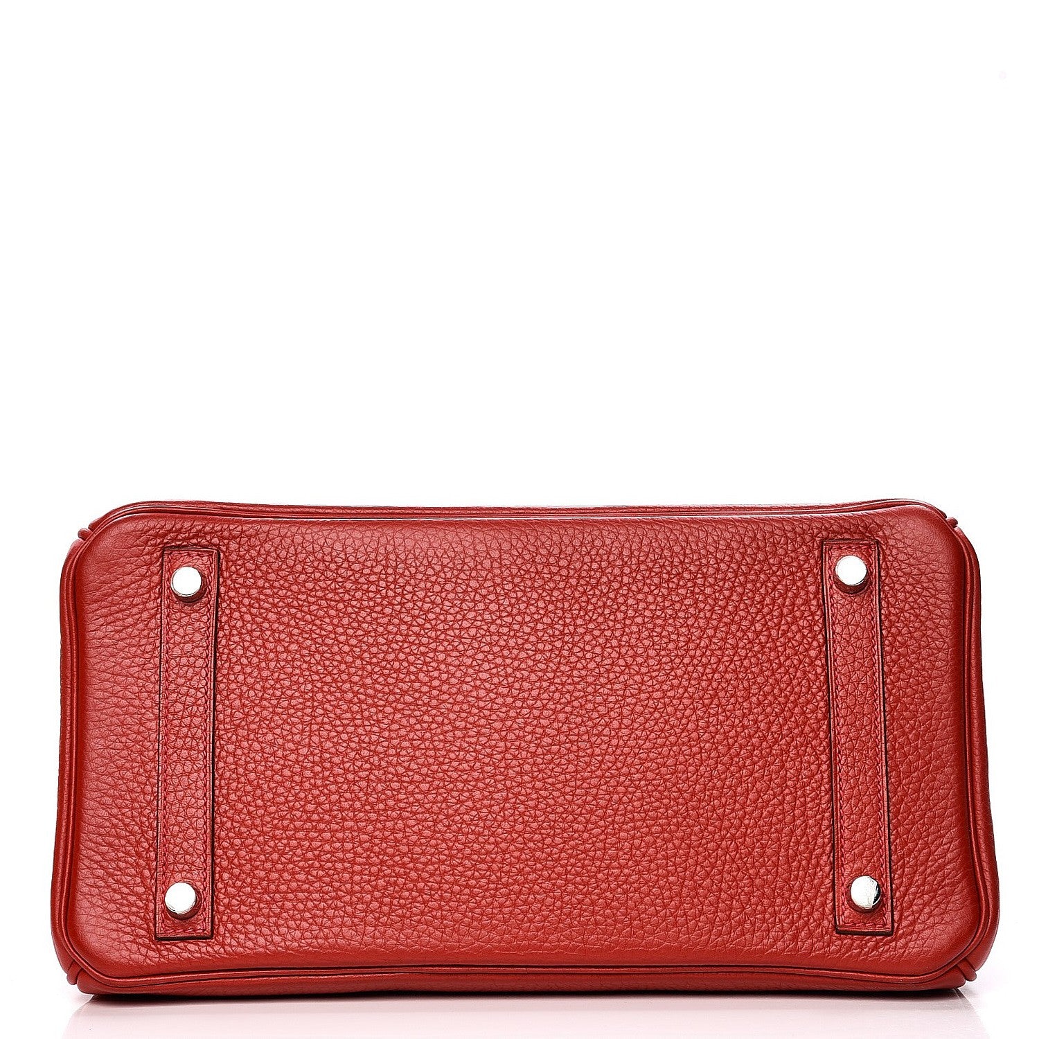 Hermes Taurillon Clemence Birkin 30 Rouge Casaque 6 of 33