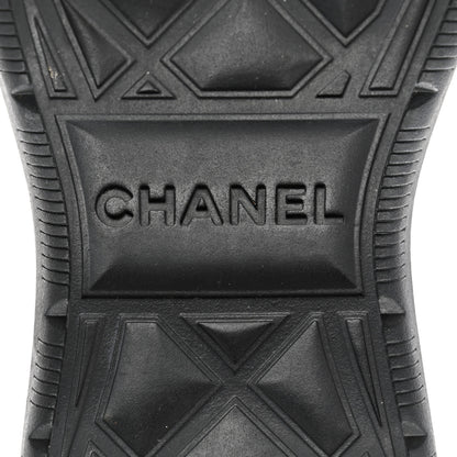 Chanel Velvet Calfskin Mixed Fibers CC Sneakers 39 Black 6 of 9