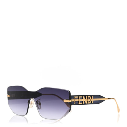 Fendi Metal Fendigraphy Shield Sunglasses FE 40066/U Shiny Endura Gold 1 of 7