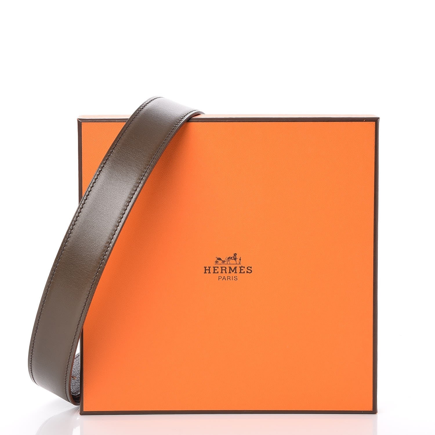 Hermes Box Togo 32mm Belt Strap 70 Chocolate 4 of 4