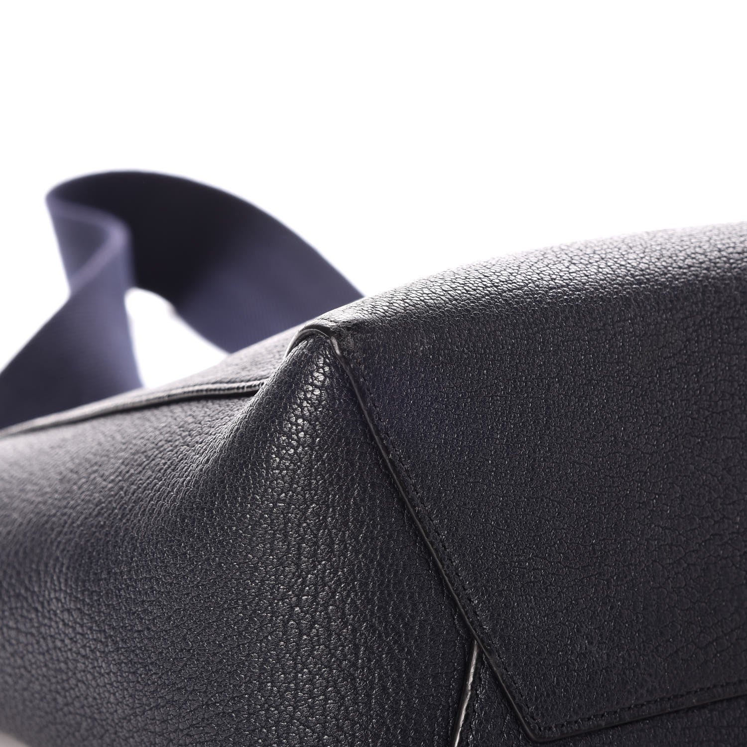 Celine Soft Grained Calfskin Small Sangle Bucket Bag Navy 8 of 11