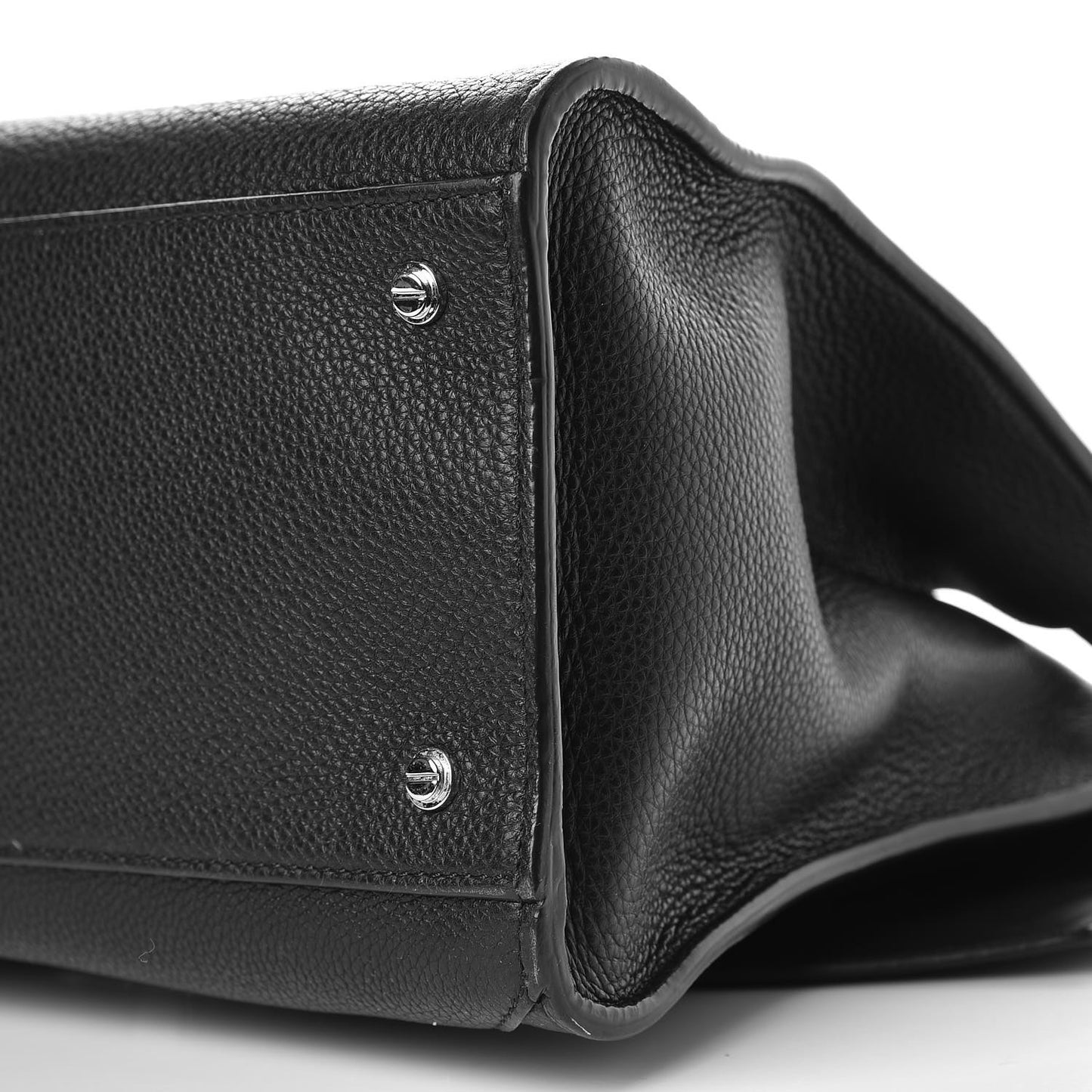 Calfskin Large Obsedia Satchel Black