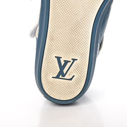Louis Vuitton Calfskin Perforated Acapulco Sneakers 8 Blue 8 of 19