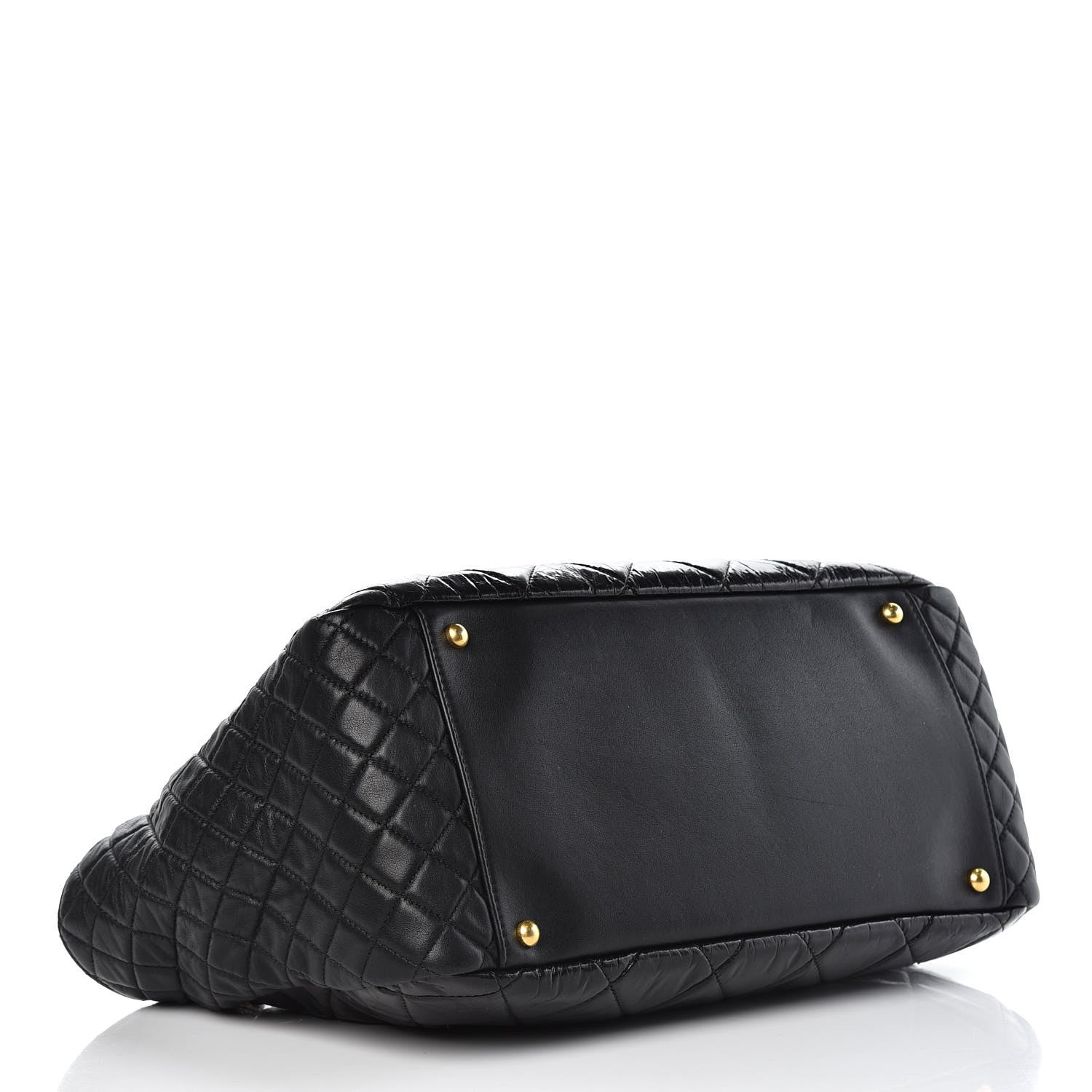 Chanel Glazed Crinkled Lambskin Large East West Flap Black 4 of 10