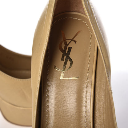 Saint Laurent Calfskin Palais 105 Pumps 40.5 Beige 5 of 10