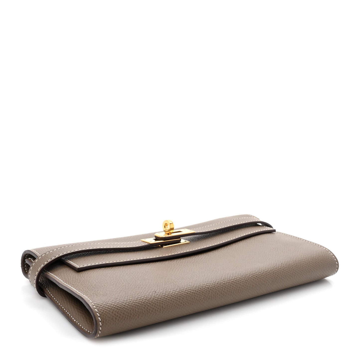 Epsom Kelly Longue Wallet Etoupe