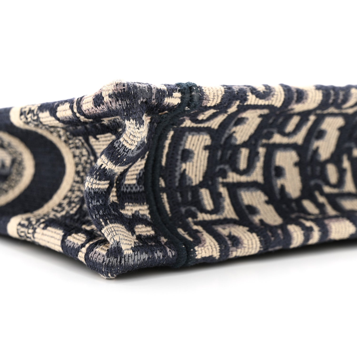 Christian Dior Oblique Mini Book Tote Blue Multicolor 9 of 10