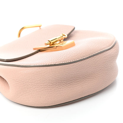 Chloe Grained Lambskin Mini Drew Shoulder Bag Cement Pink 7 of 8
