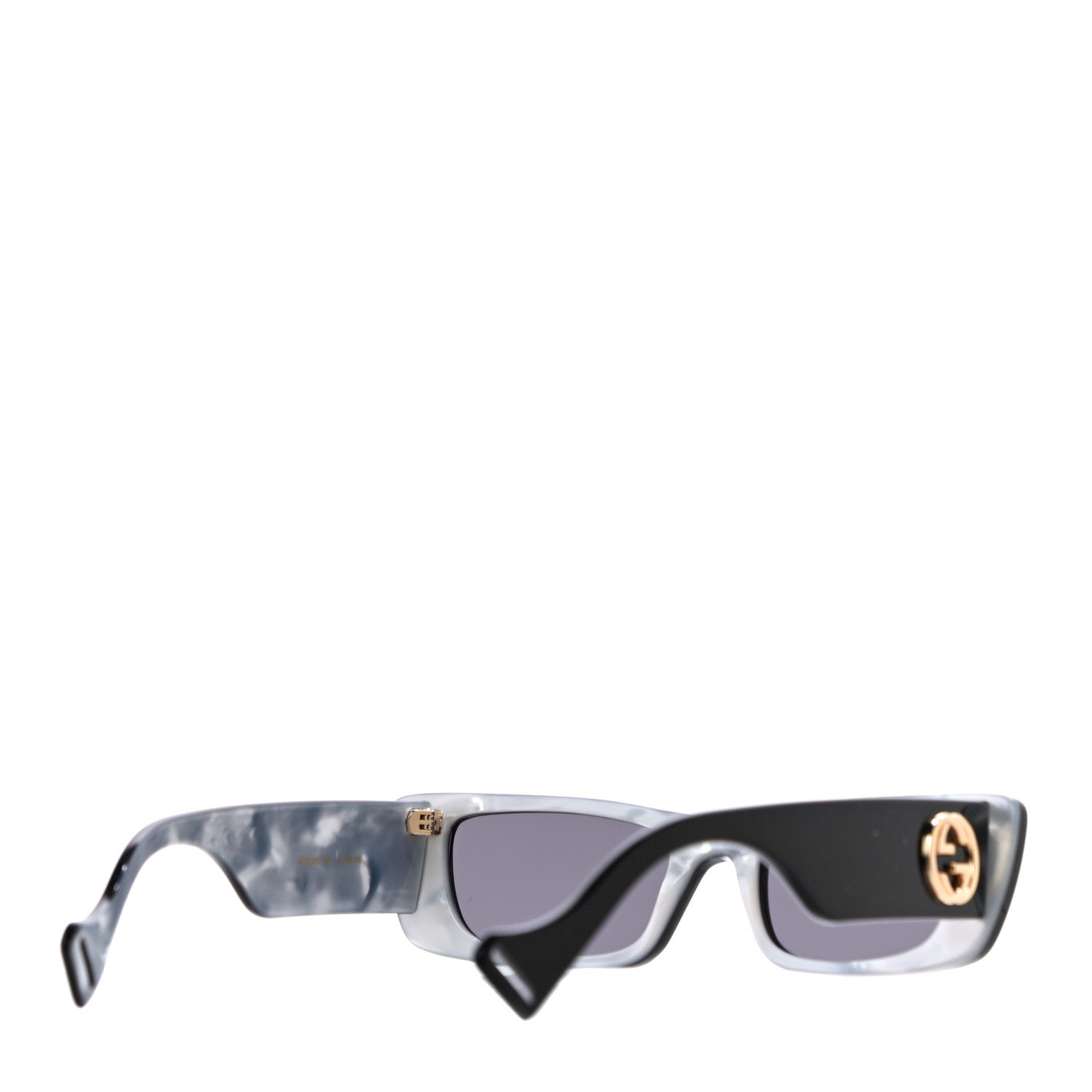 Gucci Acetate Rectangular Crystal Sunglasses GG0516S Black 3 of 9