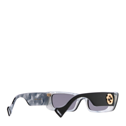 Gucci Acetate Rectangular Crystal Sunglasses GG0516S Black 3 of 9