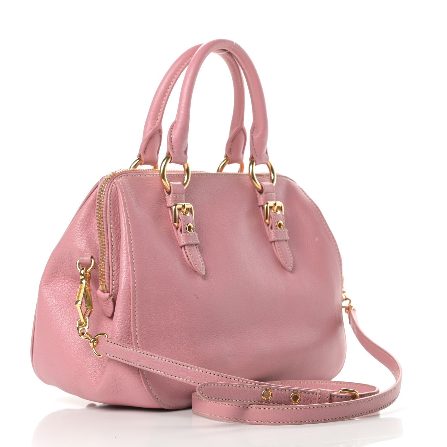 Goatskin Madras Bauletto Rosa