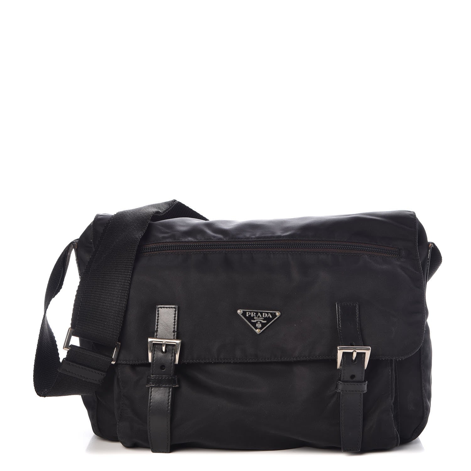 Prada Nylon Vela Messenger Bag Black 1 of 20