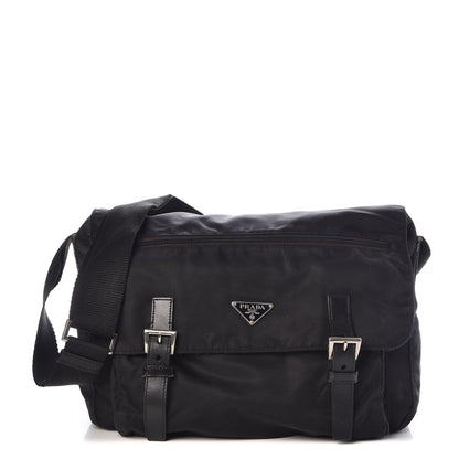Prada Nylon Vela Messenger Bag Black 1 of 20