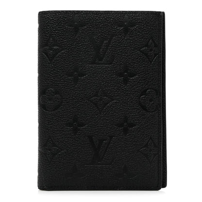 Louis Vuitton Empreinte Monogram Passport Cover Black 1 of 6