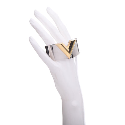 Louis Vuitton Metal Essential V Cuff Silver 2 of 5