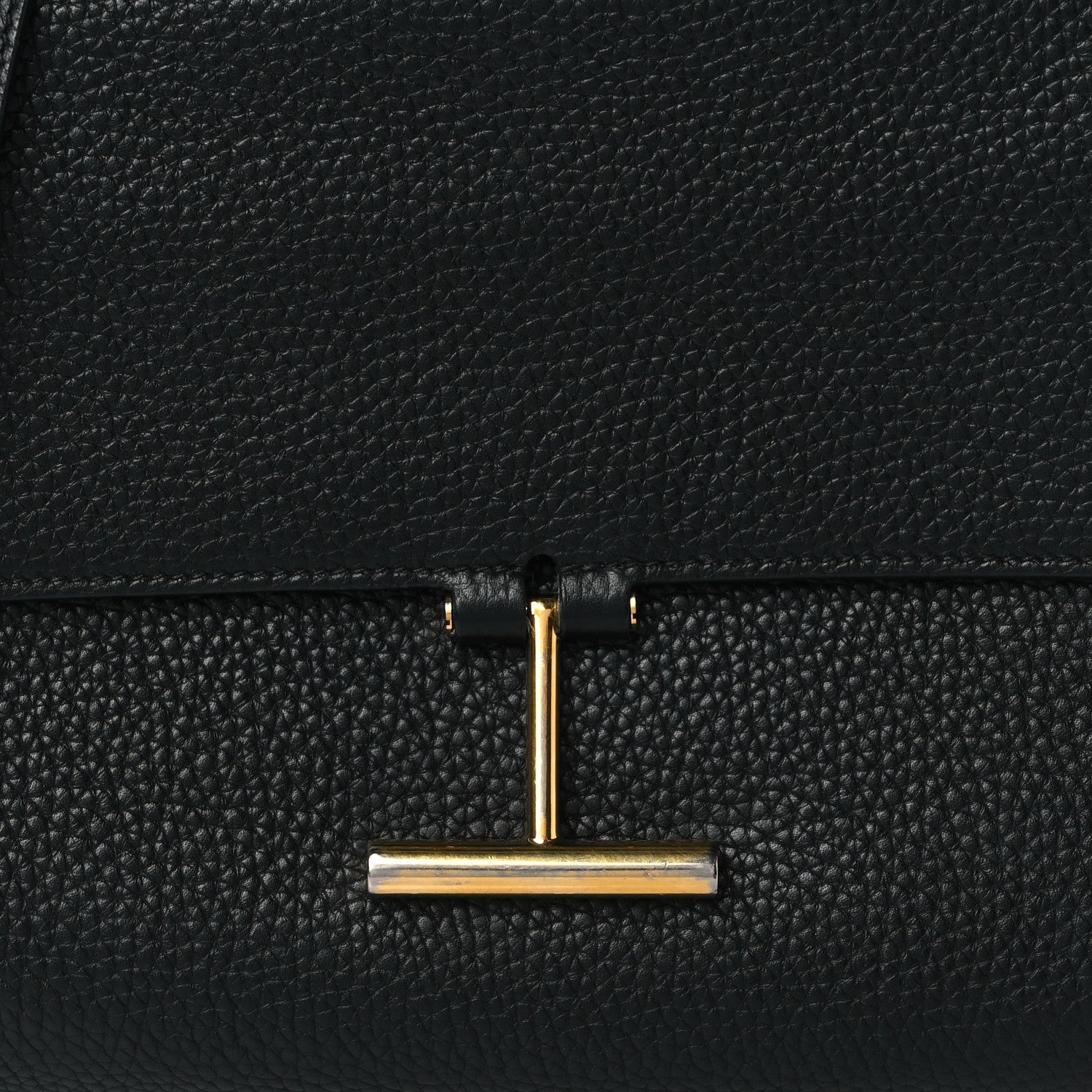 Tom Ford Grained Calfskin Mini T Clasp Tara Crossbody Bag Black 6 of 8