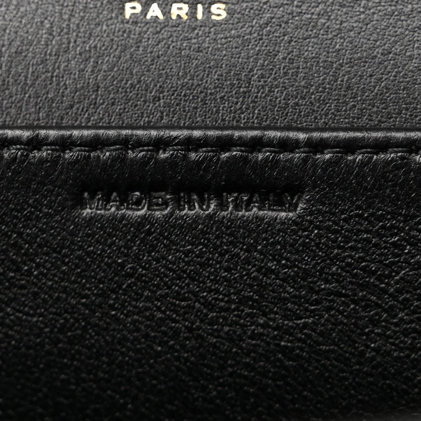 Calfskin Python Embossed Monogram Uptown Chain Wallet Black