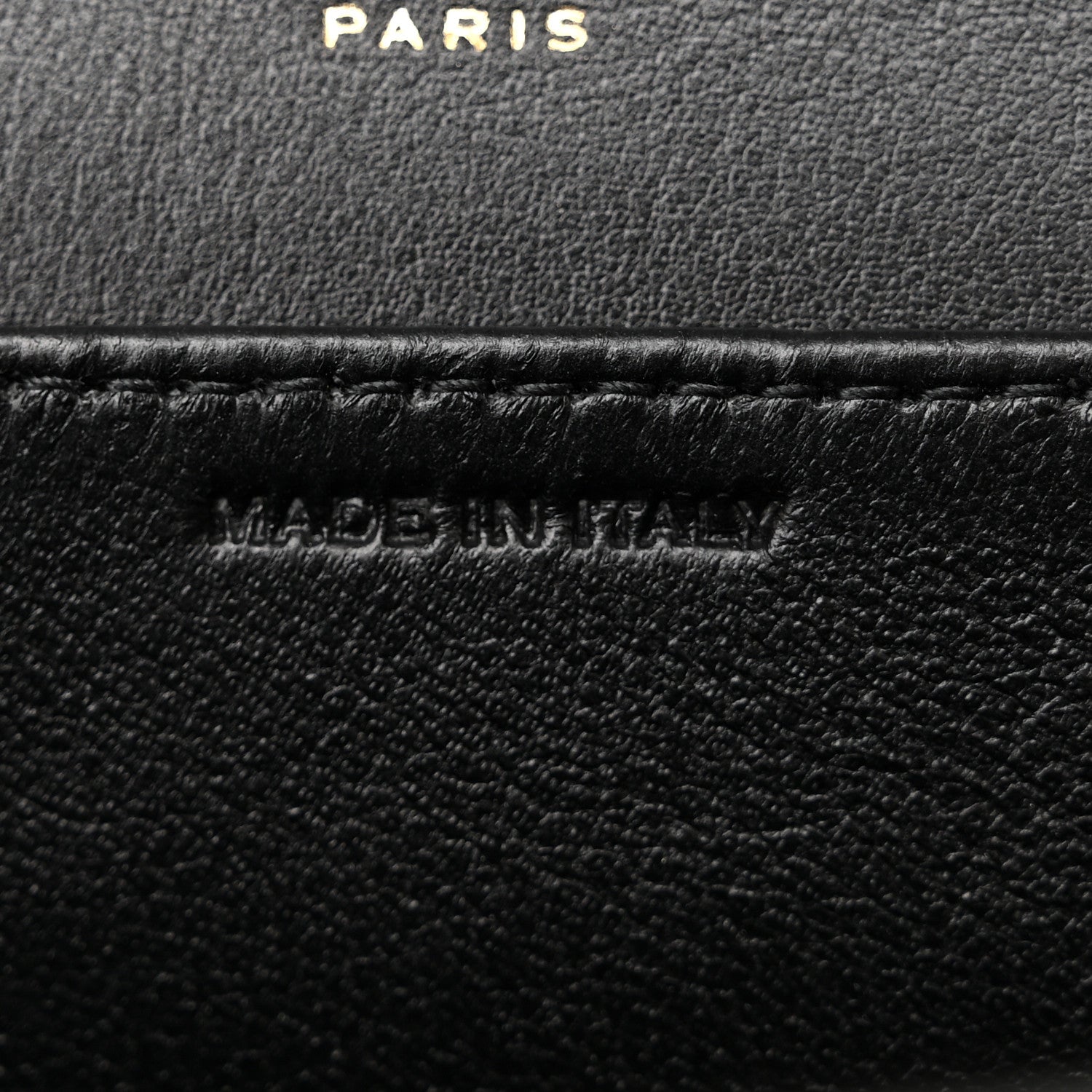 Saint Laurent Calfskin Python Embossed Monogram Uptown Chain Wallet Black 6 of 12