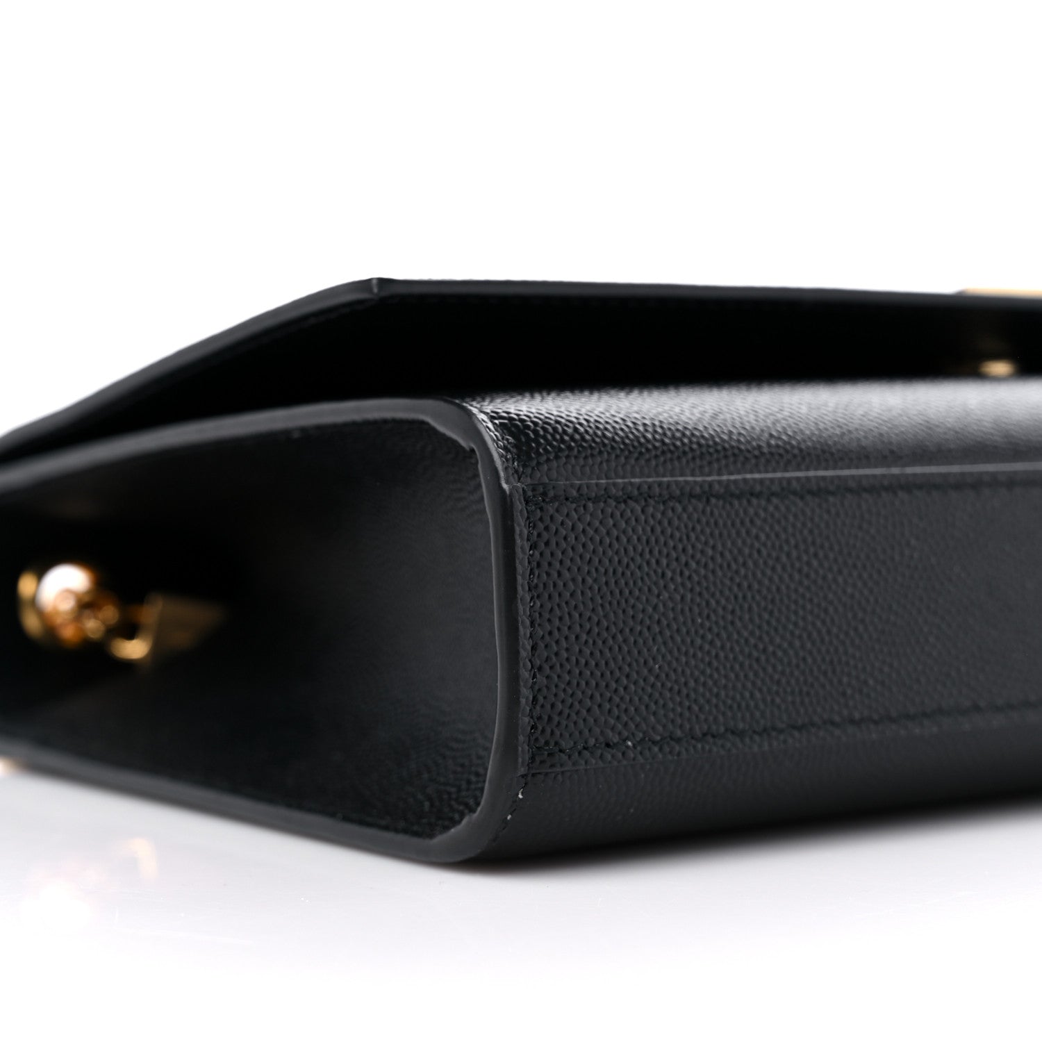 Saint Laurent Grain De Poudre Medium Classic Monogram Kate Satchel Black 8 of 9
