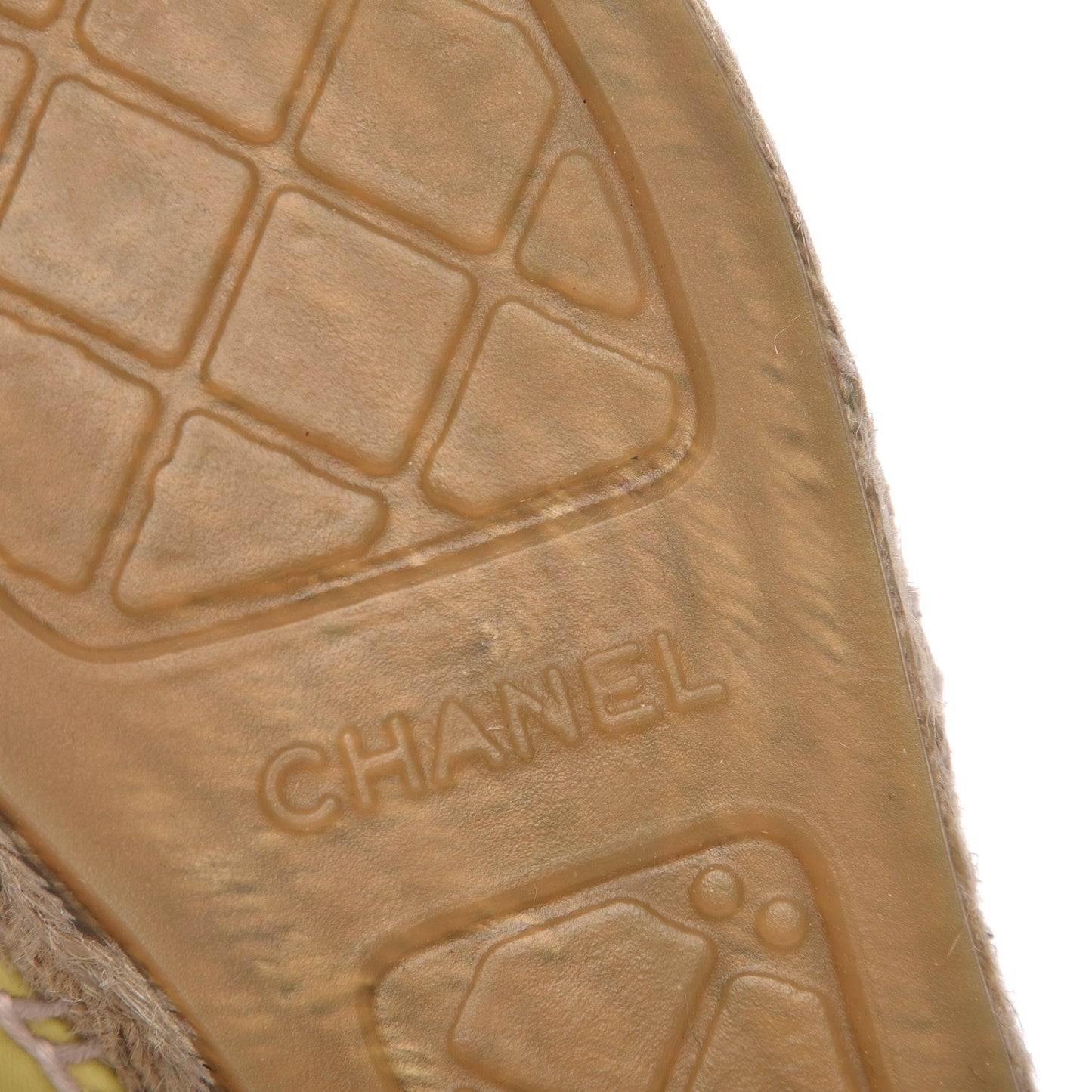 Lambskin CC Espadrilles 41 Yellow