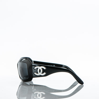 Chanel Mother of Pearl CC Sunglasses 5076-H Black 3 of 6
