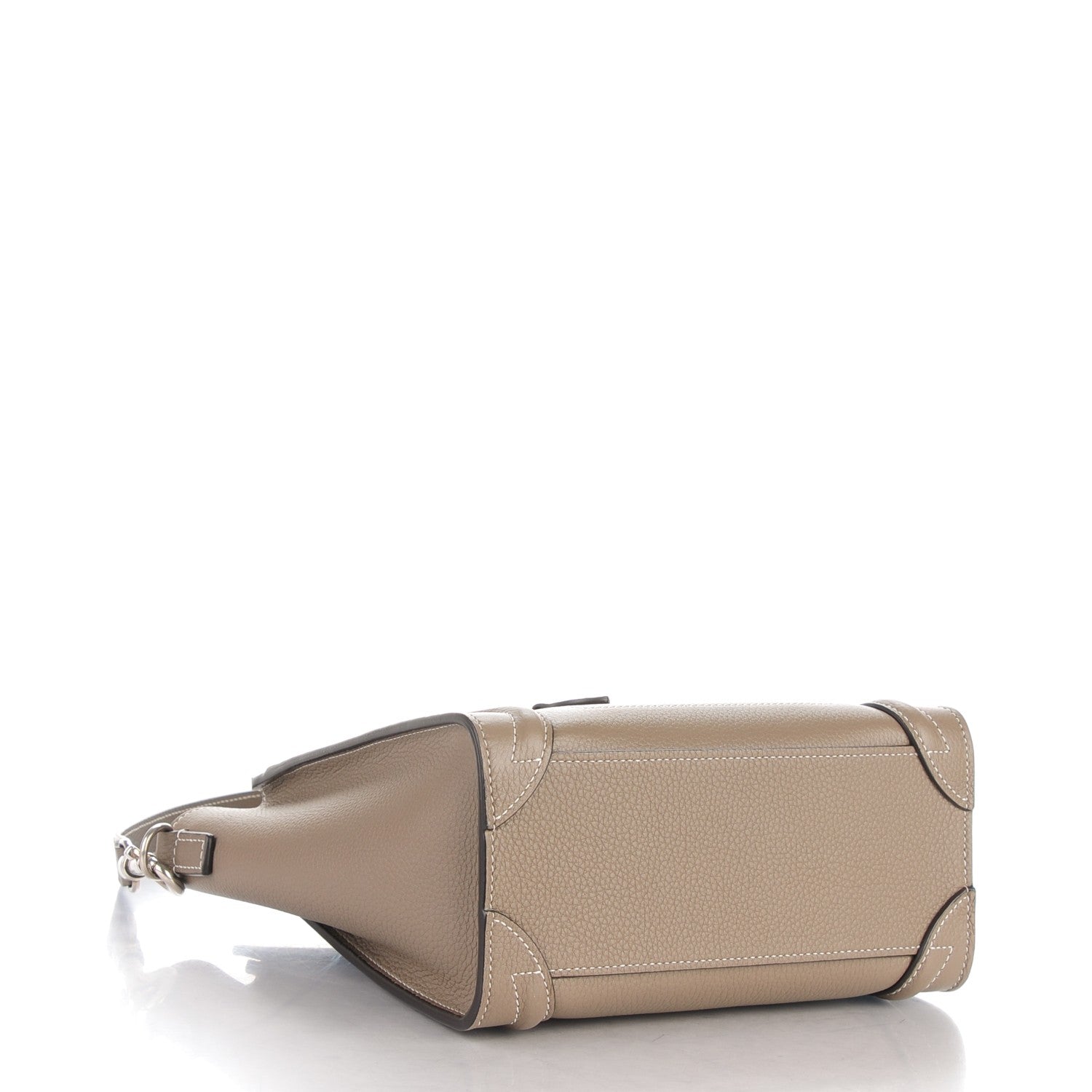 Celine Drummed Calfskin Nano Luggage Souris 4 of 8
