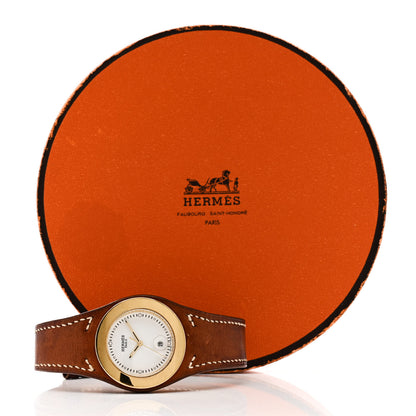 Hermes Stainless Steel Barenia 30mm Harnais Quartz Watch Fauve 5 of 5