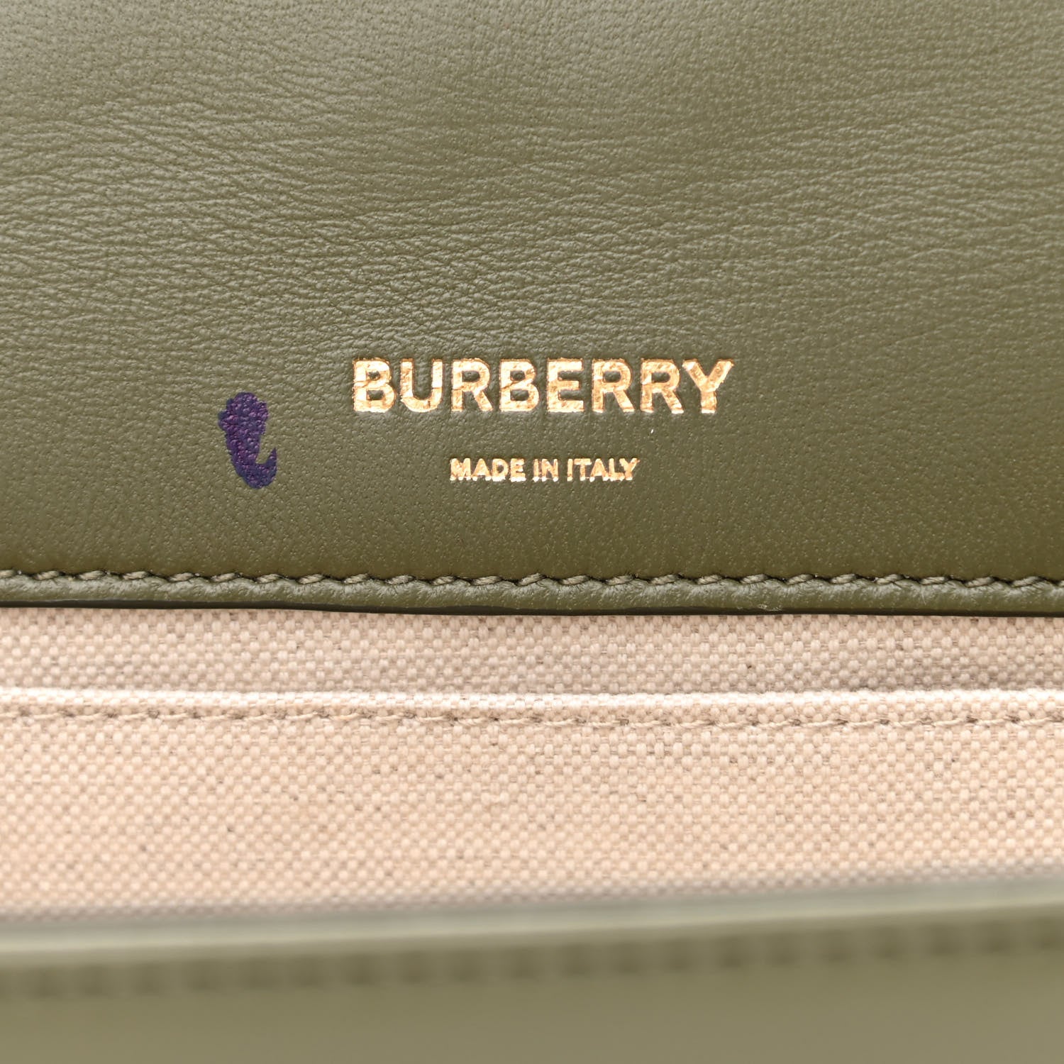 Burberry Lambskin Quilted Small Lola Bag Khaki 6 of 10