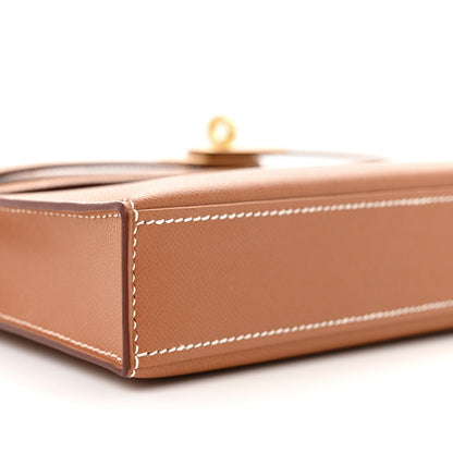 Hermes Madame Calfskin Kelly Elan Gold 9 of 11