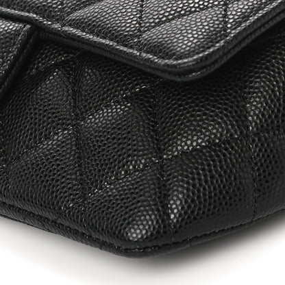 Chanel Caviar Quilted Glasses Case With Chain Black 11 of 12