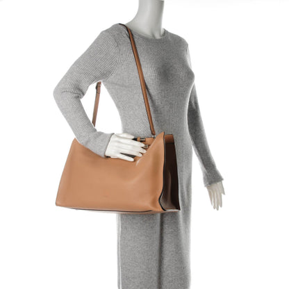 Gucci Calfskin Medium Bamboo Daily Shopper Camelia 2 of 6