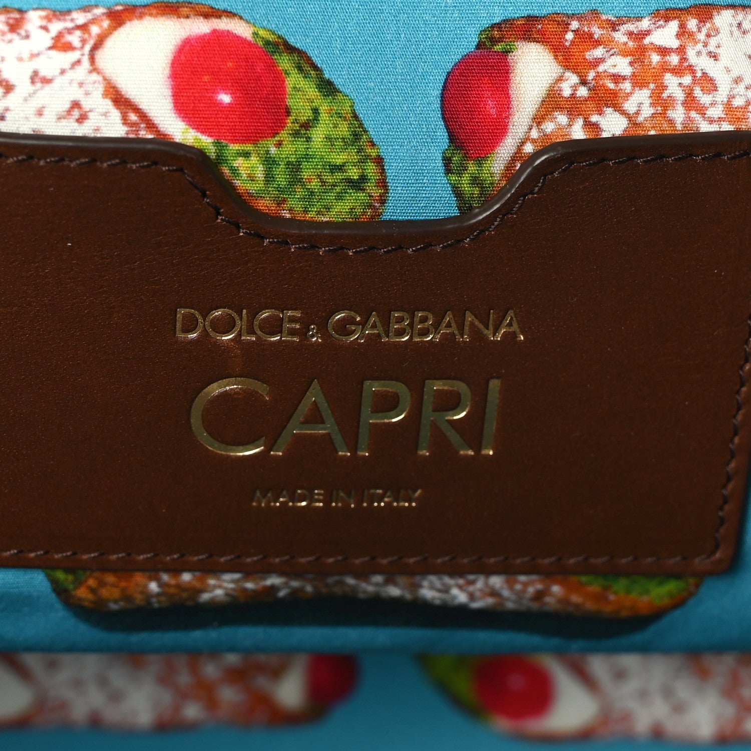 Dolce & Gabbana Canvas Printed Iguana Capri Tote Naturale Rosa 6 of 8