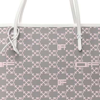 Off-White Coated Canvas Arrow Print Day Off Tote Bag White 9 of 14