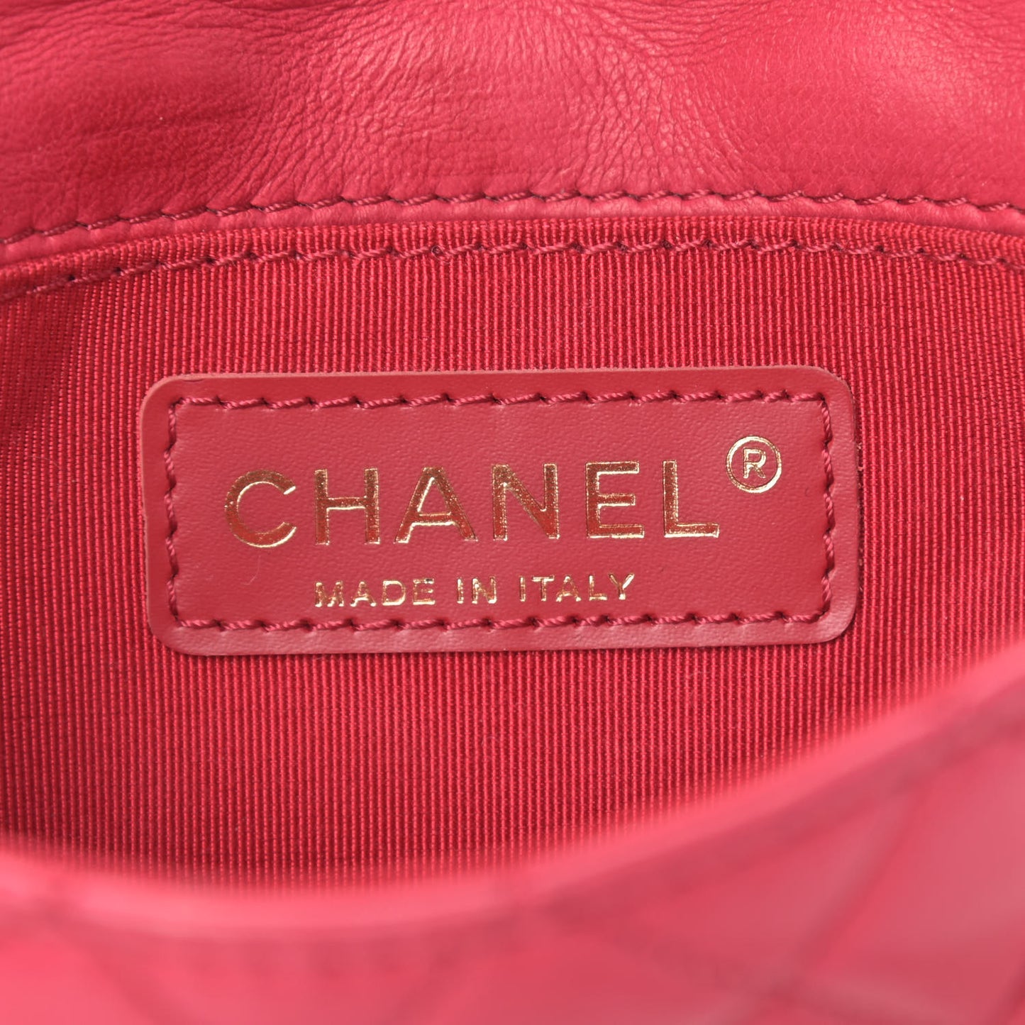 Lambskin Quilted Extra Mini Flap Heart Valentine Charms Red