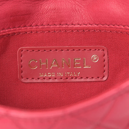 Chanel Lambskin Quilted Extra Mini Flap Heart Valentine Charms Red 5 of 8