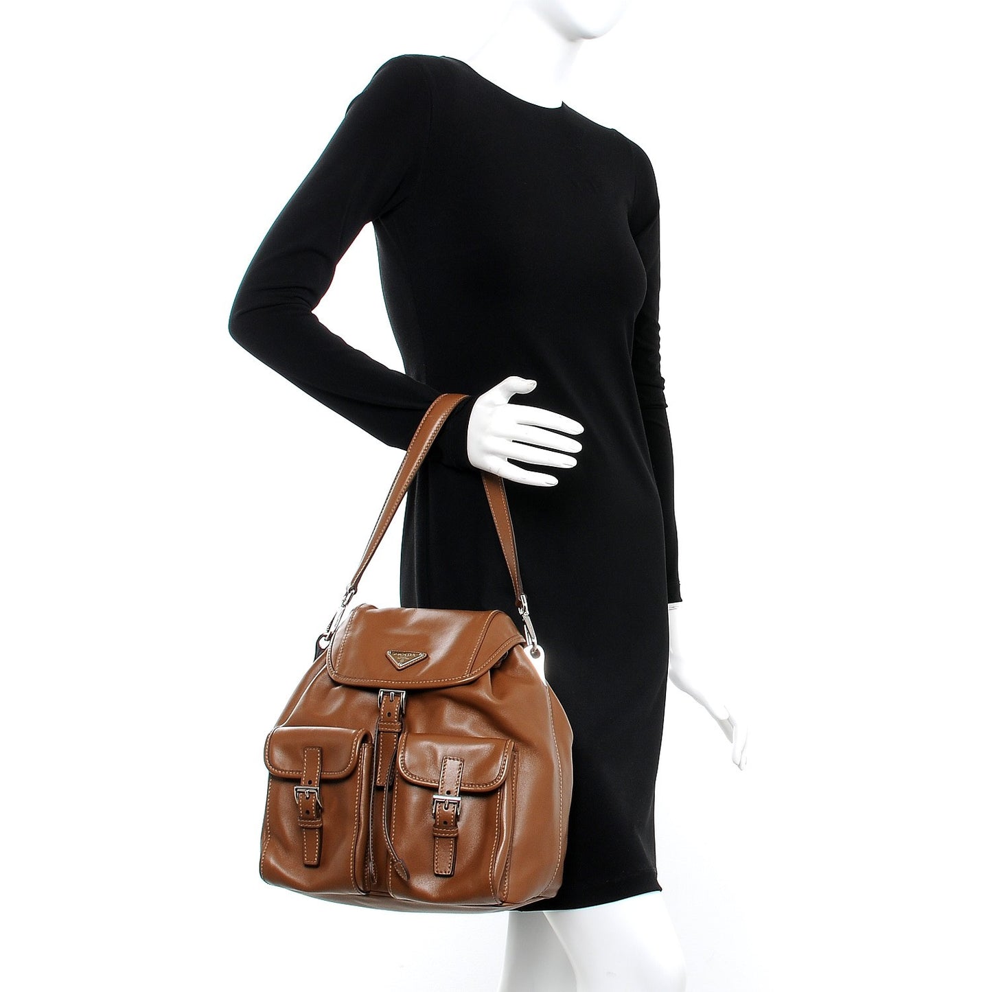 Soft Calf Shoulder Bag Cannella