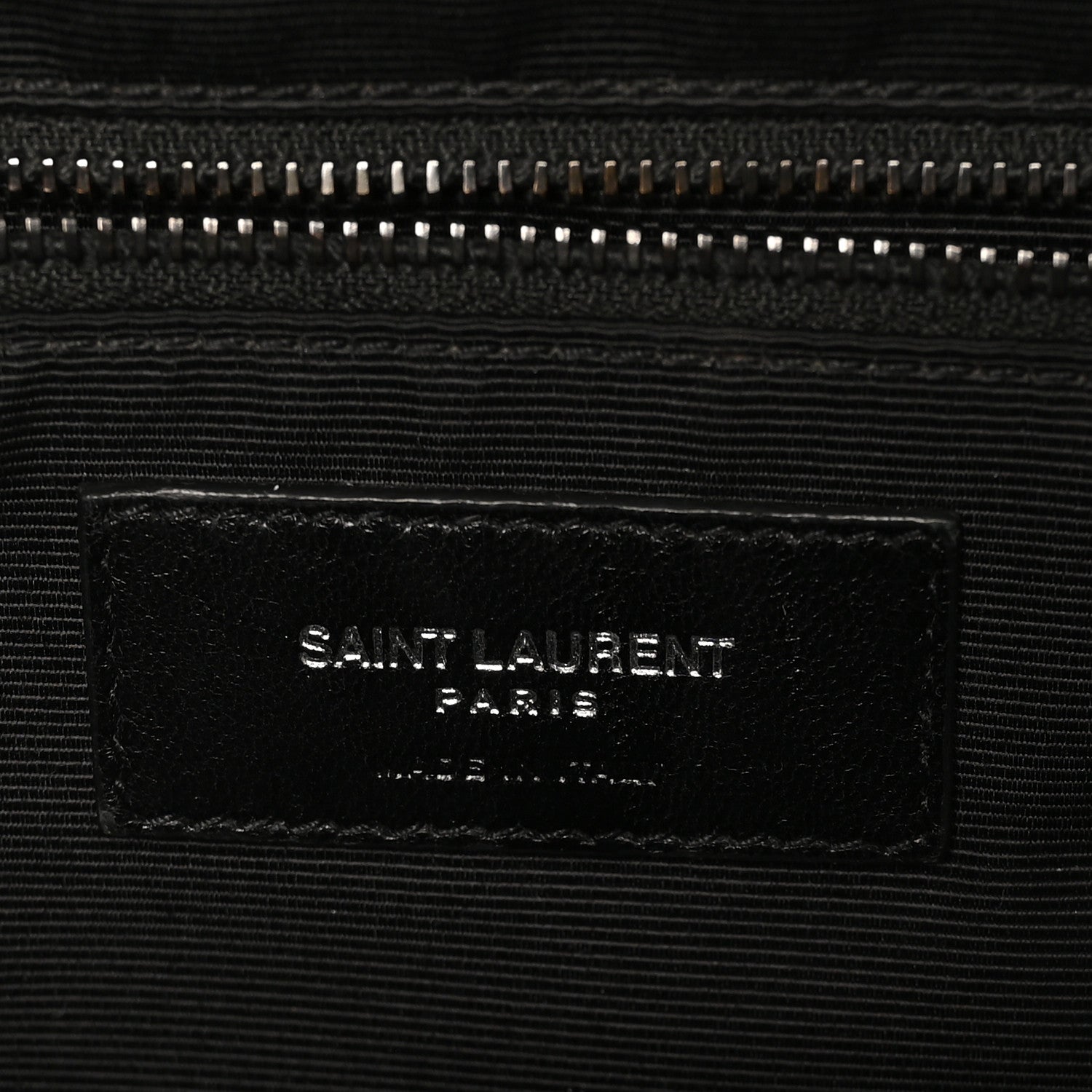 Saint Laurent Grain De Poudre Textured Mixed Matelasse Large Triquilt Monogram Monochrome Satchel Black 5 of 9
