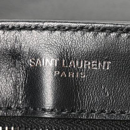 Saint Laurent Calfskin Y Quilted Monogram Monochrome Toy Loulou Crossbody Bag Black 6 of 11