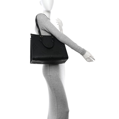 Louis Vuitton Empreinte Monogram Giant Onthego MM Black 2 of 10