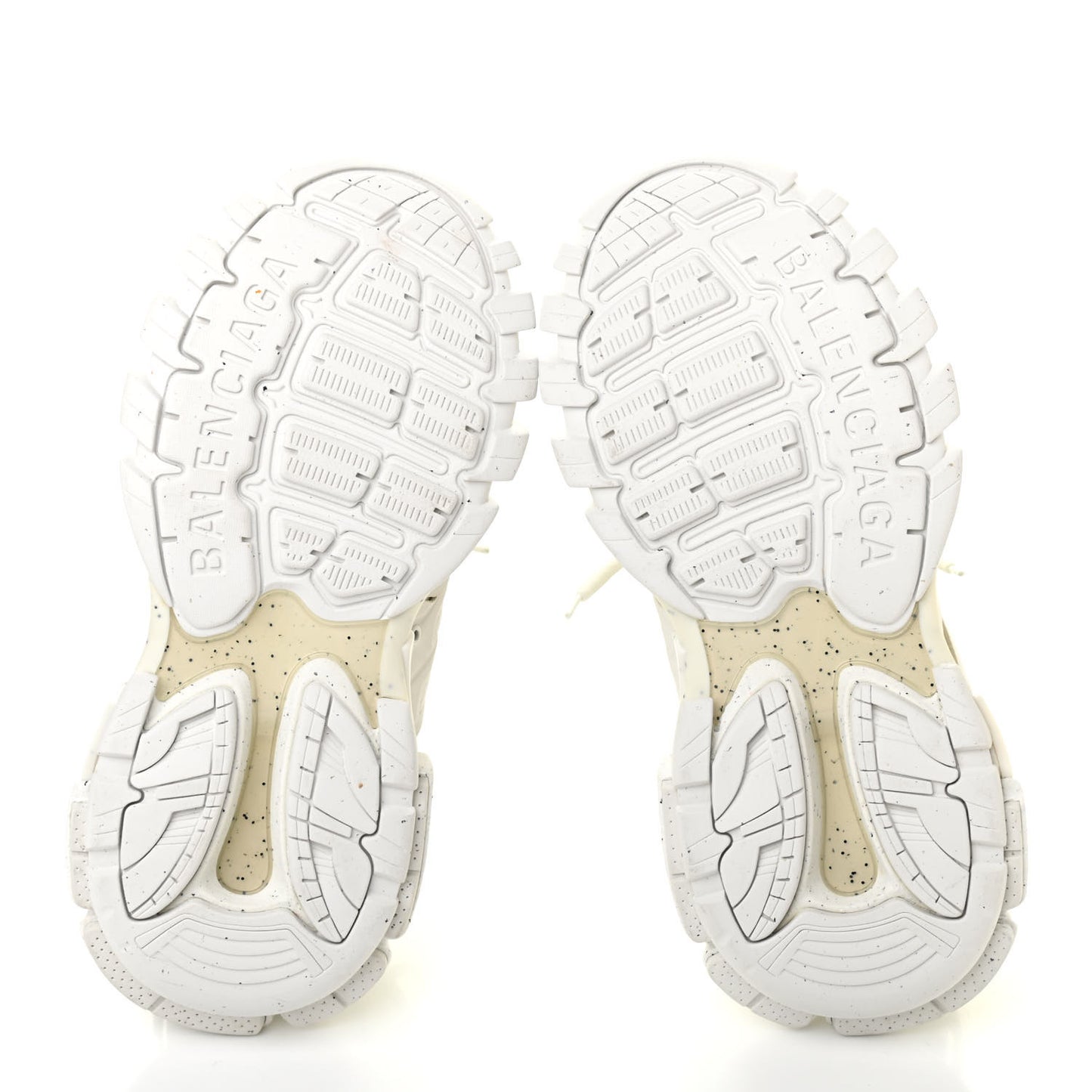 Rubber Mesh Fabric Monocolor Recycled Sole Womens Track Sneakers 39 White