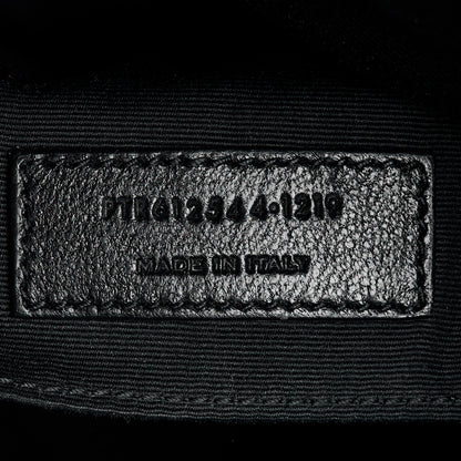 Saint Laurent Calfskin Matelasse Monogram Lou Camera Bag Black 7 of 13